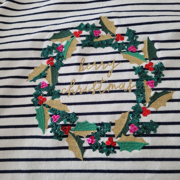 Joules Sequin Wreath Top - Picture 2 of 10